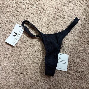 NWT Minimale Animale Nolita Ribbed Thong Swim Bottom